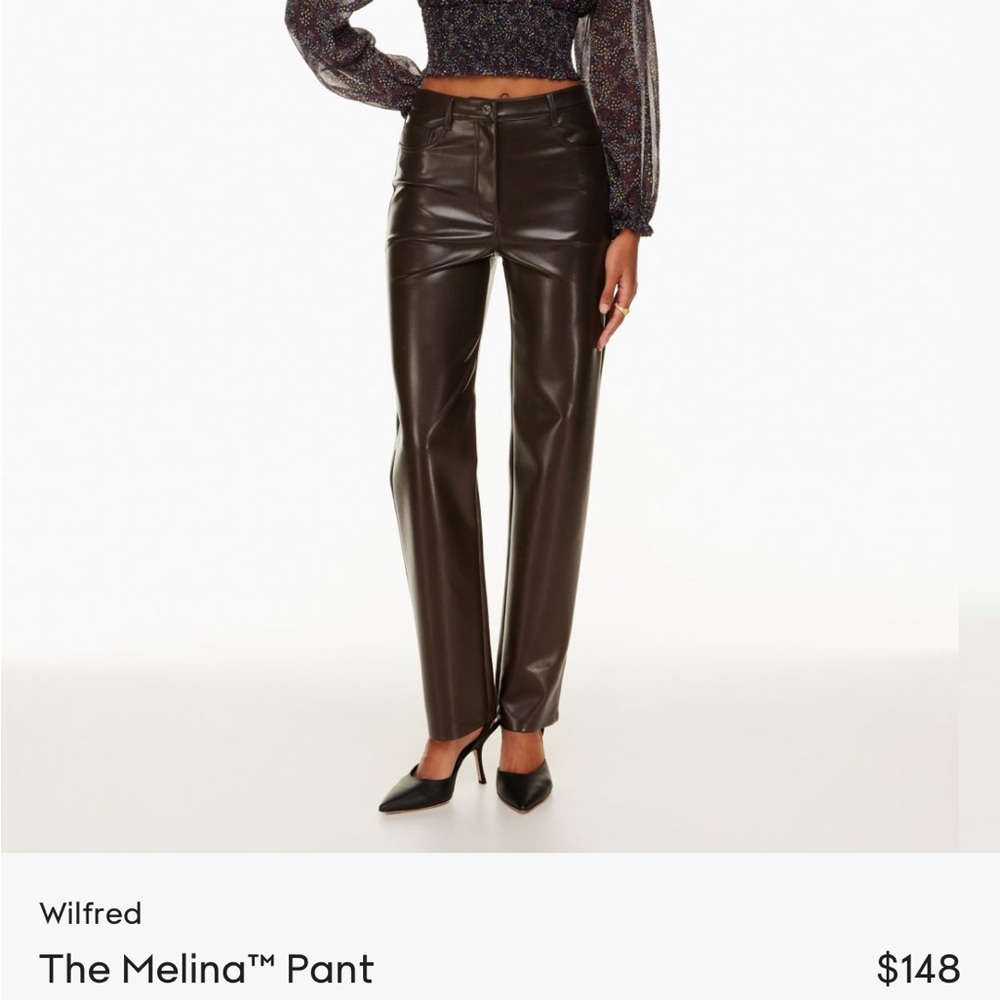 Aritzia Wilfred. The Melina Pant. Black. Size 0